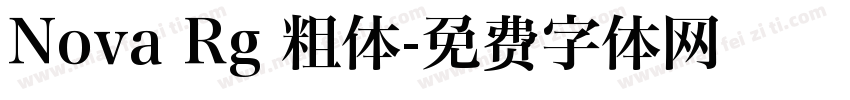 Nova Rg 粗体字体转换